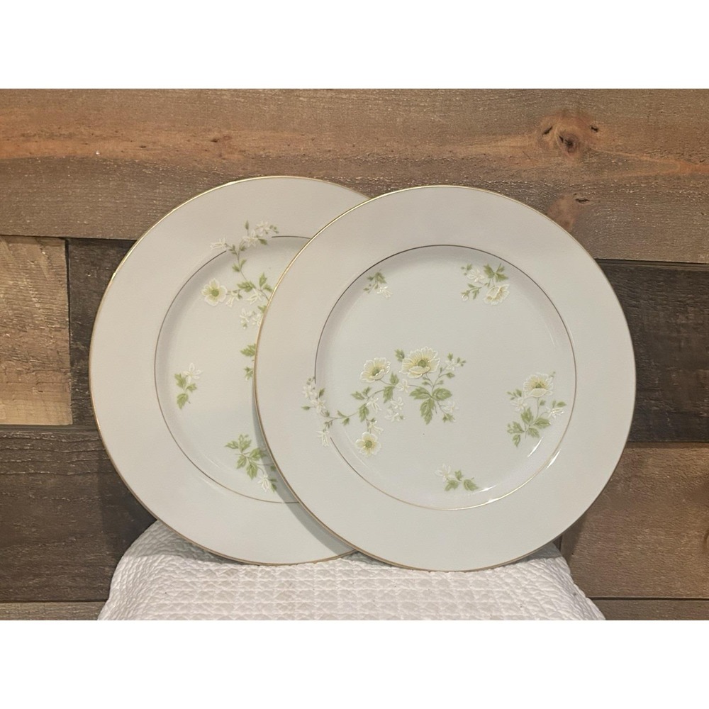 Vintage Fashion Manor Summertime Fine China Plates Set of 2